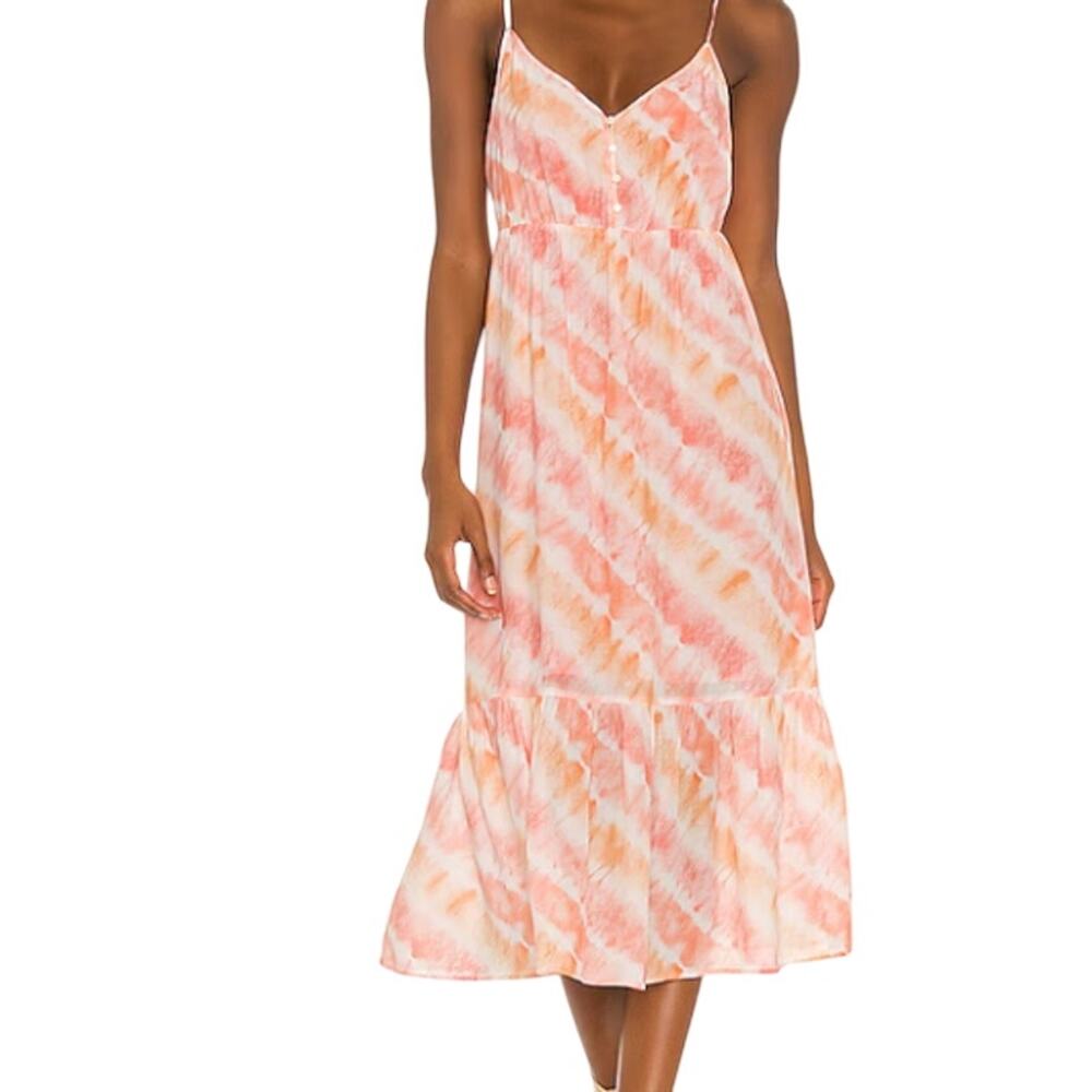 Rails Delilah Sunset Tie Dye Midi Dress Small NWOT